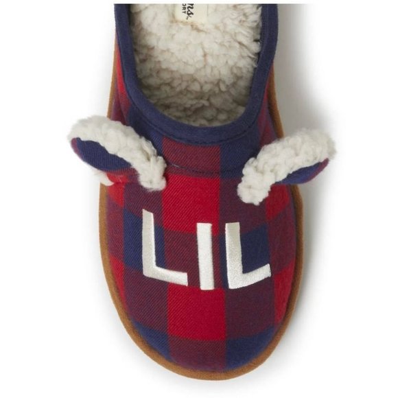 5/$20 NEW Women’s 11-12 DEARFOAMS Plaid LIL BEAR Clog Slippers - Picture 4 of 10